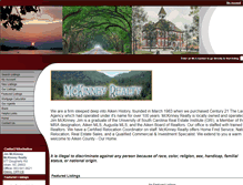 Tablet Screenshot of mckinneyrealtyofaiken.com